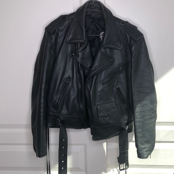 Just Leather San Jose CA CHP Motorcycle Jacket. - Picture 7 of 16